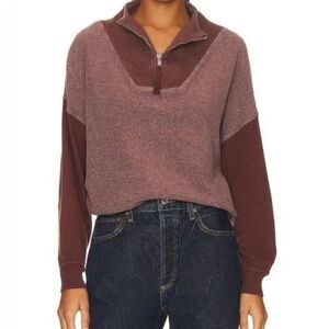 The Great. Trail Mixed Media Sweatshirt